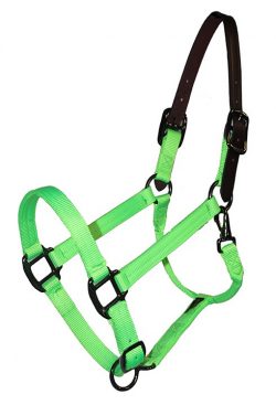 BREAKAWAY 1″ ADJUSTABLE NYLON HALTER, DURABLE STEEL GRAY HARDWARE, breakaway, halter, nylon, Triple E Manufacturing