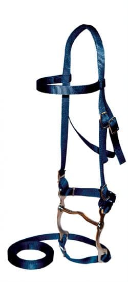 NYLON BRIDLE, INCLUDES 4 1/2″ BIT & 5′ REINS, PONY SIZE, pony, bridle, nylon, Triple E Manufacturing