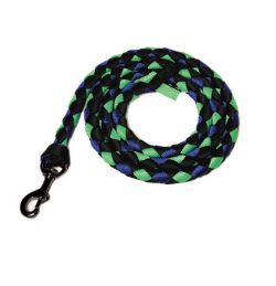 Braided 3/4" Nylon 8' Lead w/Durable Steel Gray Bolt Snap, braided 3/4" nylon 8' lead, Triple E Manufacturing