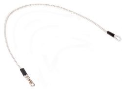 96" Shock Cord Multi-Purpose Tie/Lead with Loop and Nickel Plated Bull Snap