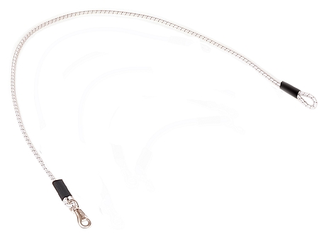 96" Shock Cord Multi-Purpose Tie/Lead with Loop and Nickel Plated Bull Snap