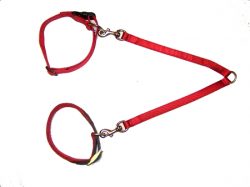 Double Dog Leash Coupler, Durable Bronze Hardware