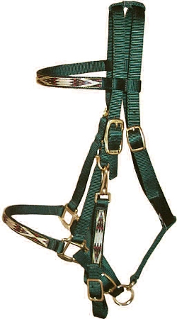 Trail Bridle with Southwest Overlay, Bronze Hardware