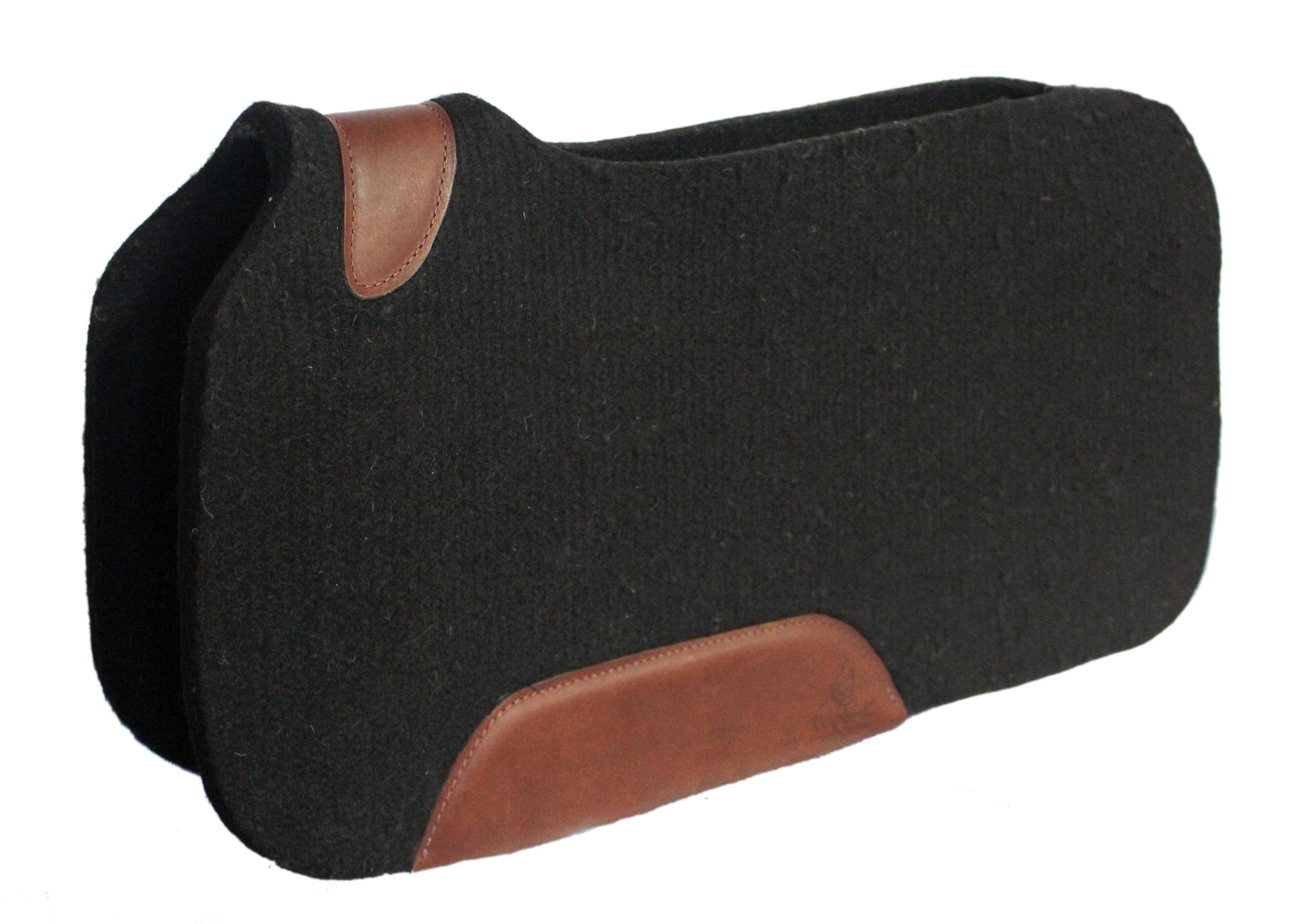 CONTOURED BLACK ORTHOPEDIC CUT-OUT FELT SADDLE PAD, 32″ X 32″ X 1/2″, contoured, orthopedic, saddle, pad, Triple E Manufacturing