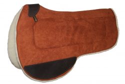 CONTOURED SOUTHWEST ROUND SKIRT SADDLE PAD W/ WOOL BOTTOM, 28″ X 32″, saddle, pad, contoured, southwest, round, Triple E Manufacturing