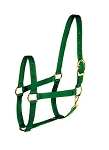 POLY-WEB 1″ TRIPLE-PLY HALTER W/SNAP & BRASS-PLATED HARDWARE, poly, web, triple, ply, halter, Triple E Manufacturing