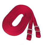 7′ NYLON SPLIT REINS, DOUBLE-PLY, CONWAY BUCKLES, nylon, split, reins, double, ply, Triple E Manufacturing