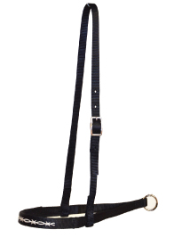Felt-Lined Tie Down Caveson with Embroidery