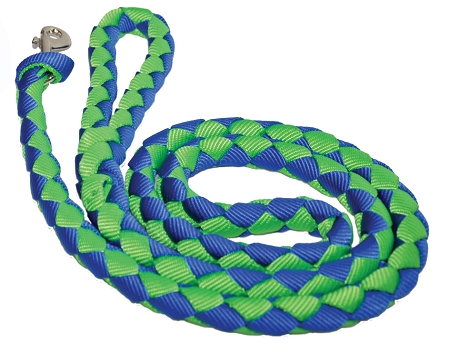 6' Braided Nylon Dog Leash with Braided Handle - Horse Tack & Supplies