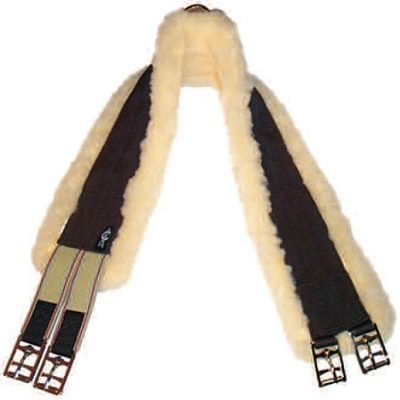 English Fleece Girth, Single End Elastic