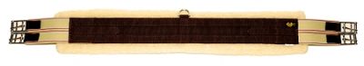 English Wool-Back Girth, Double End Elastic