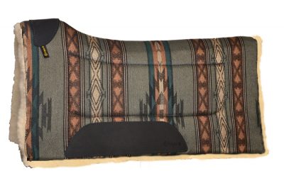 Contoured Southwest Square Pad w/ Wool Bottom, 32" x 32"