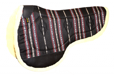 Contoured Southwest Barrel Pad w/ Wool Bottom, 28" x 32"