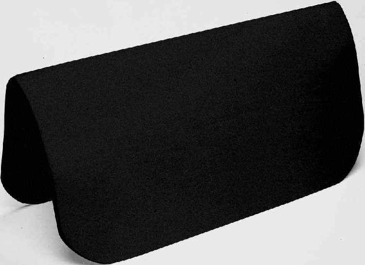 1/2 Black Orthopedic Felt Saddle Pad Liner, 30 x 30 - Horse