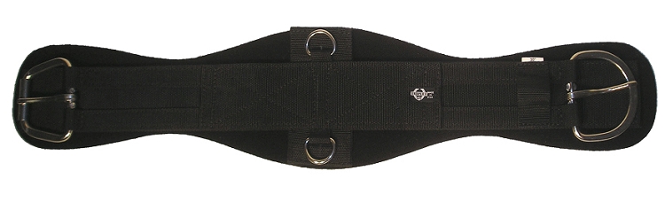 Contoured Poly Web Neoprene Girth w/ Stainless Steel E-Z Roller Buckle & D-Rings