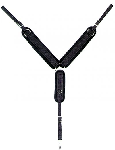 3" Stays-Put Neoprene Breast Collar w/ Nickel-Plated Hardware