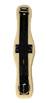 Contoured Poly Web Girth w/ Removable Soft Lambs Wool Pad, Stainless Steel E-Z Roller Buckle & D-Rings
