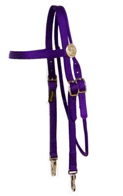 w/Leather Leather Browband - Overlay Horse & Tack & Ends Headstall Supplies