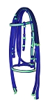 Race Bridle with Overlay & Single Ply Reins