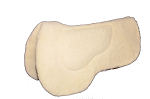 Reversible Contoured Wool Round Skirt Pad w/ Insert, 28" x 32"