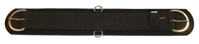 POLY WEB NEOPRENE Girth W/ FLAT STAINLESS STEEL BUCKLES & D-RINGS