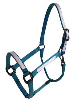 DRAFT HALTER, 1″ PREMIUM NYLON HALTER W/SNAP & OVERLAY, DURABLE STEEL GRAY HARDWARE, draft, nylon, halter, overlay, Triple E Manufacturing