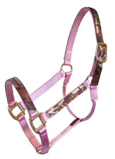 REALTREE® CAMOUFLAGE NYLON HALTER, NO SNAP, MB, camouflage, nylon. halter, Triple E Manufacturing