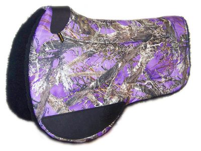 CAMOUFLAGE CONTOURED SADDLE PAD, ROUND, camouflage, contoured, saddle, pad, round, Triple E Manufacturing