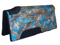 CAMOUFLAGE CUTBACK SADDLE PAD WITH FLEECE, SQUARE, camouflage, cutback, saddle, pad, fleece, Triple E Manufacturing