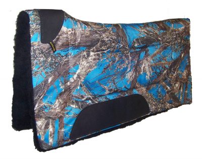 CAMOUFLAGE CONTOURED SADDLE PAD, 30″ X 32″, contoured, saddle, pad, camouflage, square, Triple E Manufacturing