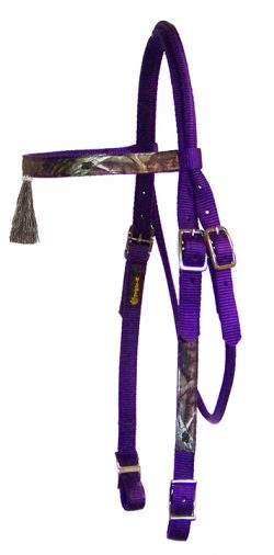 Realtree Browband Headstall with Tassel & Conway Buckles