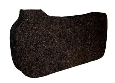 1/4″ CONTOURED CUT-OUT WOOL FELT SADDLE PAD LINER, 30″ X 30″, pad liner, wool felt, Triple E Manufacturing