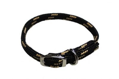 DOG COLLAR, 5/8 SOFT TOUCH FLAT BRAID, dog collar, soft braid, Triple E Manufacturing