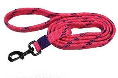 7/8″ SOFT TOUCH FLAT BRAID W/ STEEL GREY SNAP, dog leash, soft braid, Triple E Manufacturing, 6' dog leash, 4' dog leash
