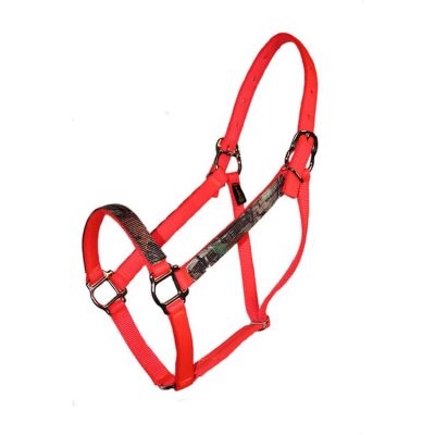 Parker Realtree Halter with Squares No snap, halter, overlay, nylon, Triple E Manufacturing