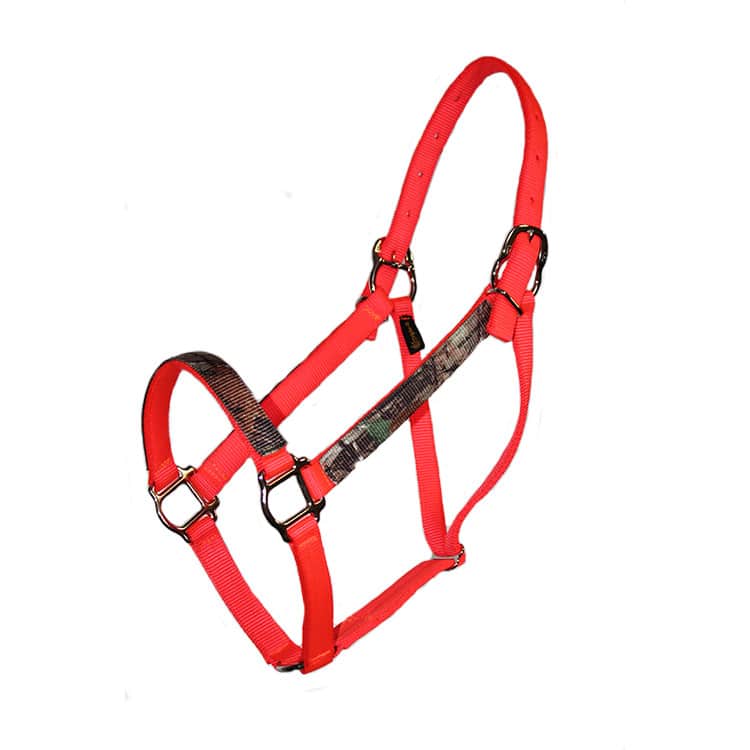 Parker Realtree Halter with Squares No snap, halter, overlay, nylon, Triple E Manufacturing