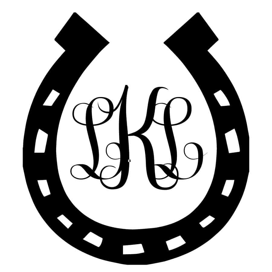 Horseshoe Script Monogram - Triple E Mfg & Design