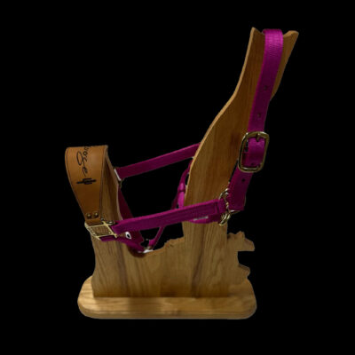 Bronc Halter with Leather Nose and Snap  Malleable Iron Hardware - Image 3